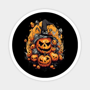 Halloween Scary Pumpkins Magnet